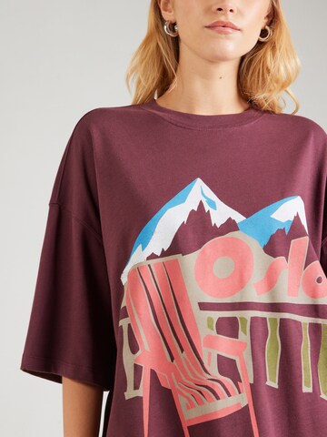 TOPSHOP Tričko 'TSLINE' - Červená