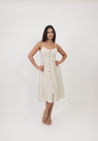 Elara Sommerkleid in 40 in hellbeige, Produktansicht