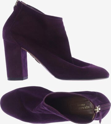 Aquazzura Dress Boots in 37 in Purple: front