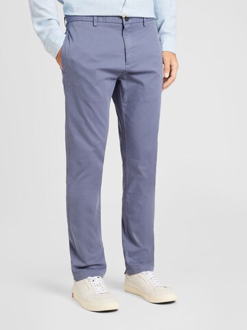 HUGO Regular Chino 'David' in Blauw: voorkant