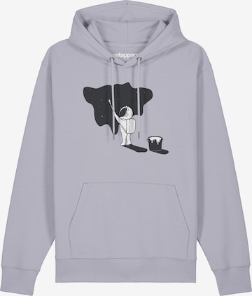 Felpa ' Painting space ' di Watapparel in lilla: frontale