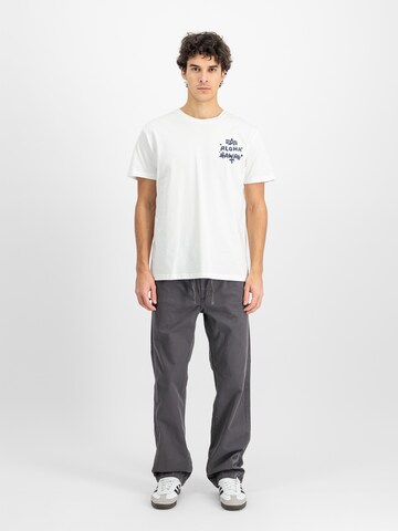 T-Shirt ALPHA INDUSTRIES en blanc