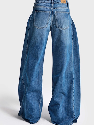 IT'S BASIC Wide leg Jeans 'WIDE MID RISE JEANS' in Blauw