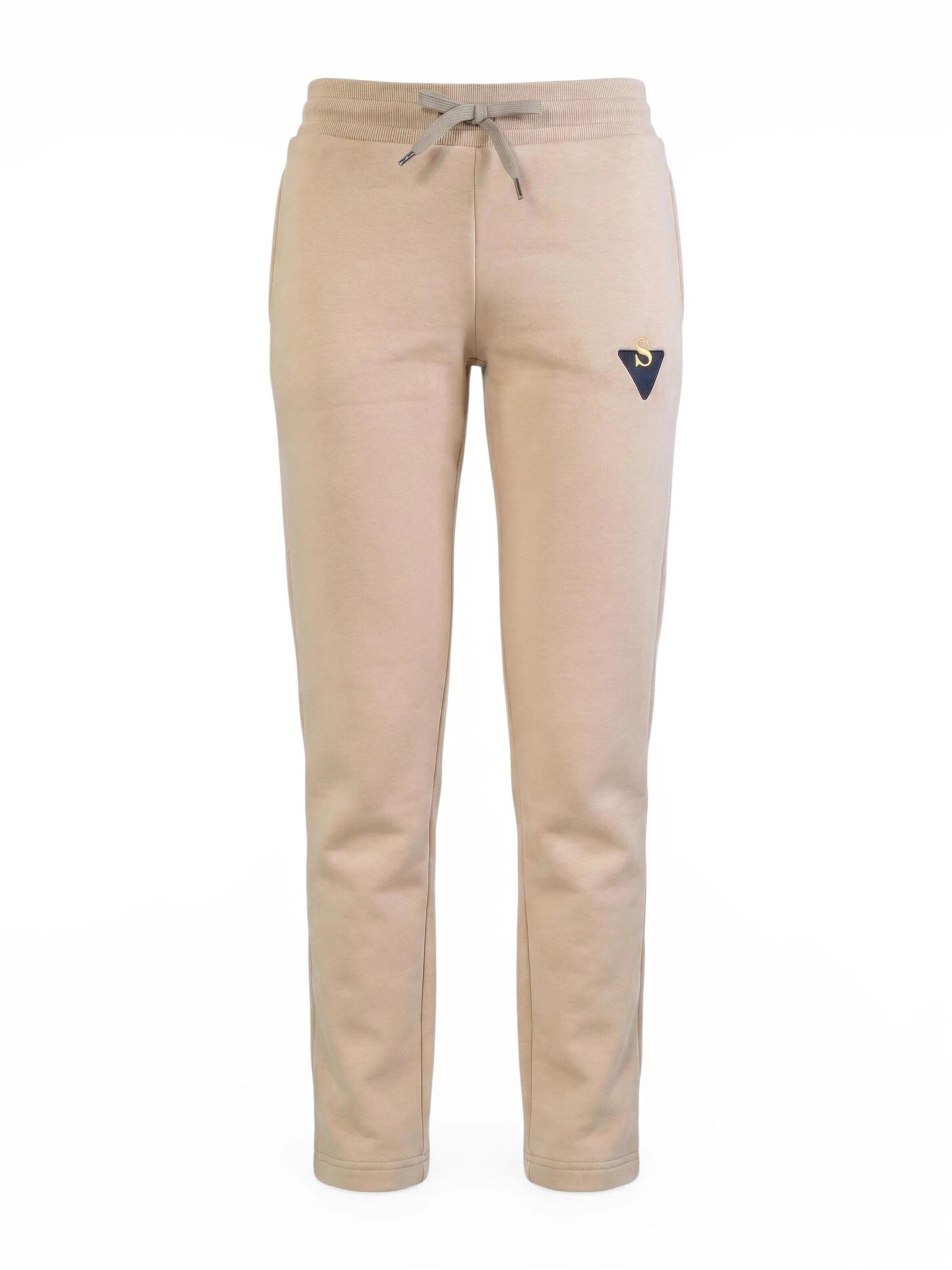 SeVen -ms- by Sven Slimfit Hose 'Premium Lounge- & Athleisure Hose, Jogger Damen'‌‌‌‌‌‌‌‌‌‌ in Beige: Vorderseite