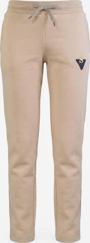 SeVen -ms- by Sven Slimfit Hose 'Premium Lounge- & Athleisure Hose, Jogger Damen' in Beige: Vorderseite