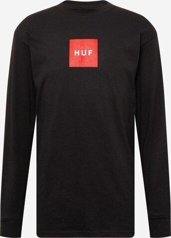 HUF Shirt in Zwart: voorkant