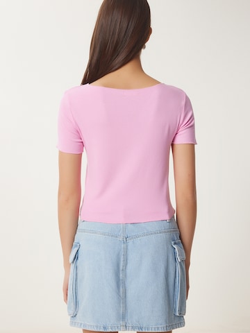 Happiness İstanbul T-shirt i rosa