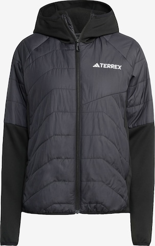 Veste outdoor 'Multi CLIMAWARM Insulated Hybrid Hooded' ADIDAS TERREX en noir : devant