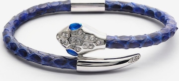 GT Collection Armband 'Snake Head' in Blauw: voorkant