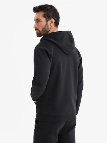 Ombre Sweat jacket 'OM-SSZP-0213' in Black