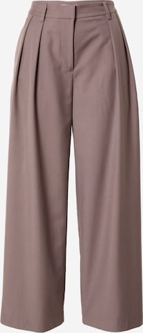 WEEKDAY Wide Leg Hose 'Hazel' in Braun: predná strana