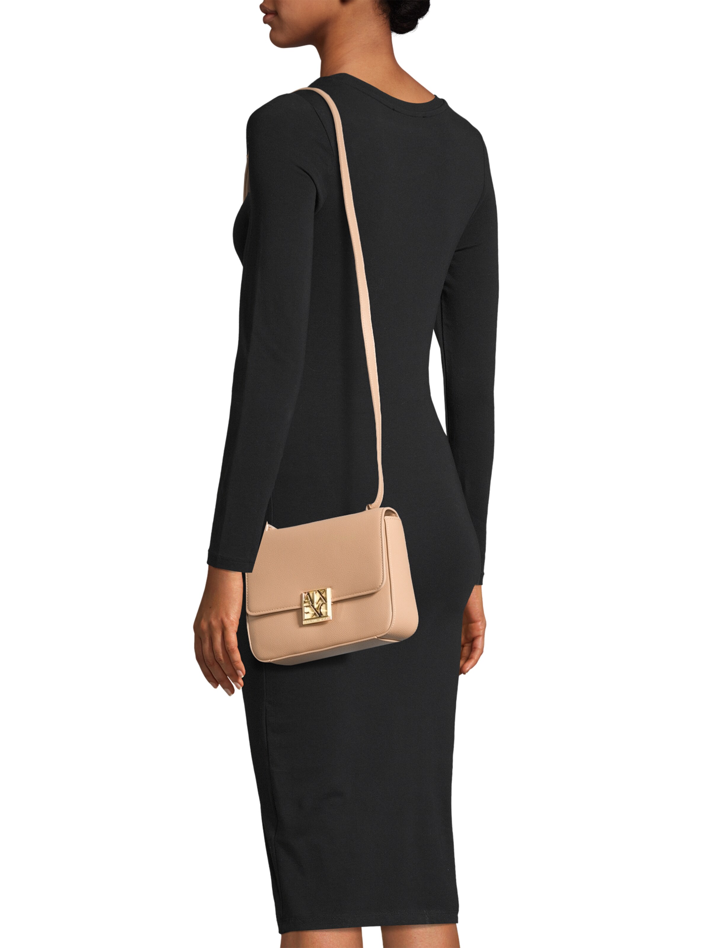 ARMANI EXCHANGE Чанта с презрамки 'AMY' в бежово