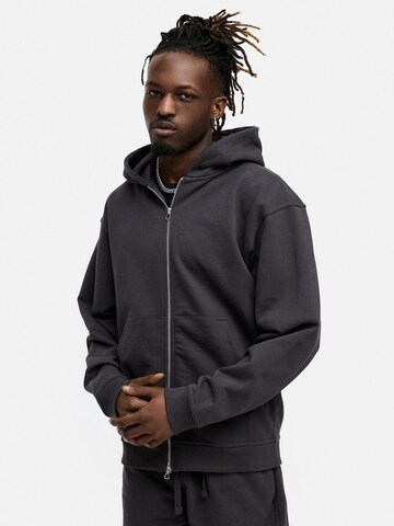 Daily Cotton Sweatjacke 'DCBEND'‌‌‌‌‌‌‌‌‌ in Grau: Vorderseite