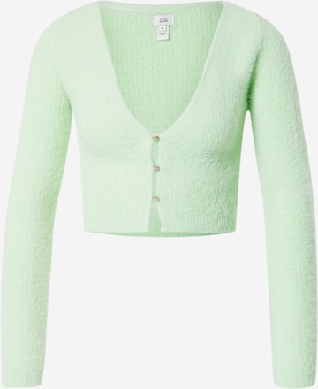 River Island Knit Cardigan in Green: front