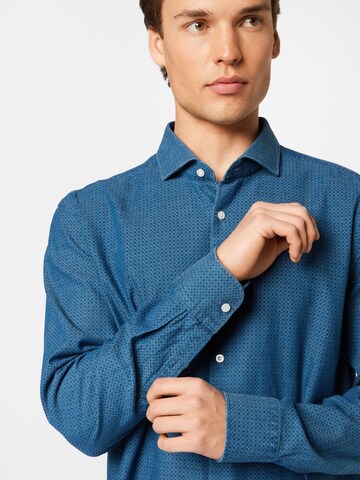 BOSS Klasický střih Košile – modrá
