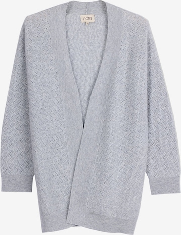 GOBI Cashmere Strickjacke in Grau: Vorderseite