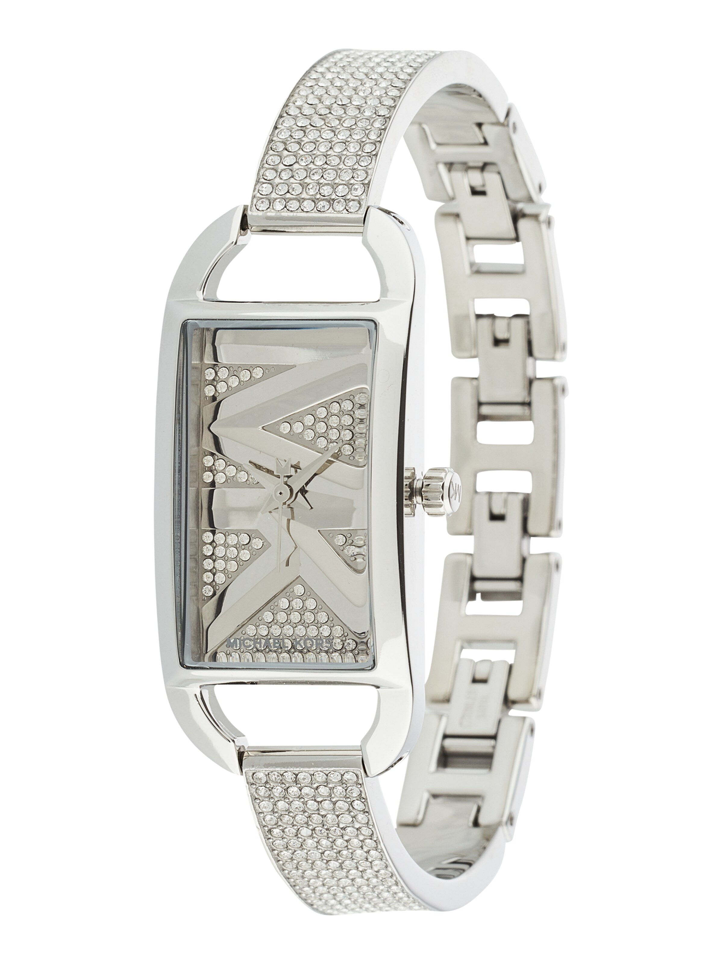 MICHAEL Michael Kors Αναλογικό ρολόι 'EMPIRE' σε ασημί: μπροστά