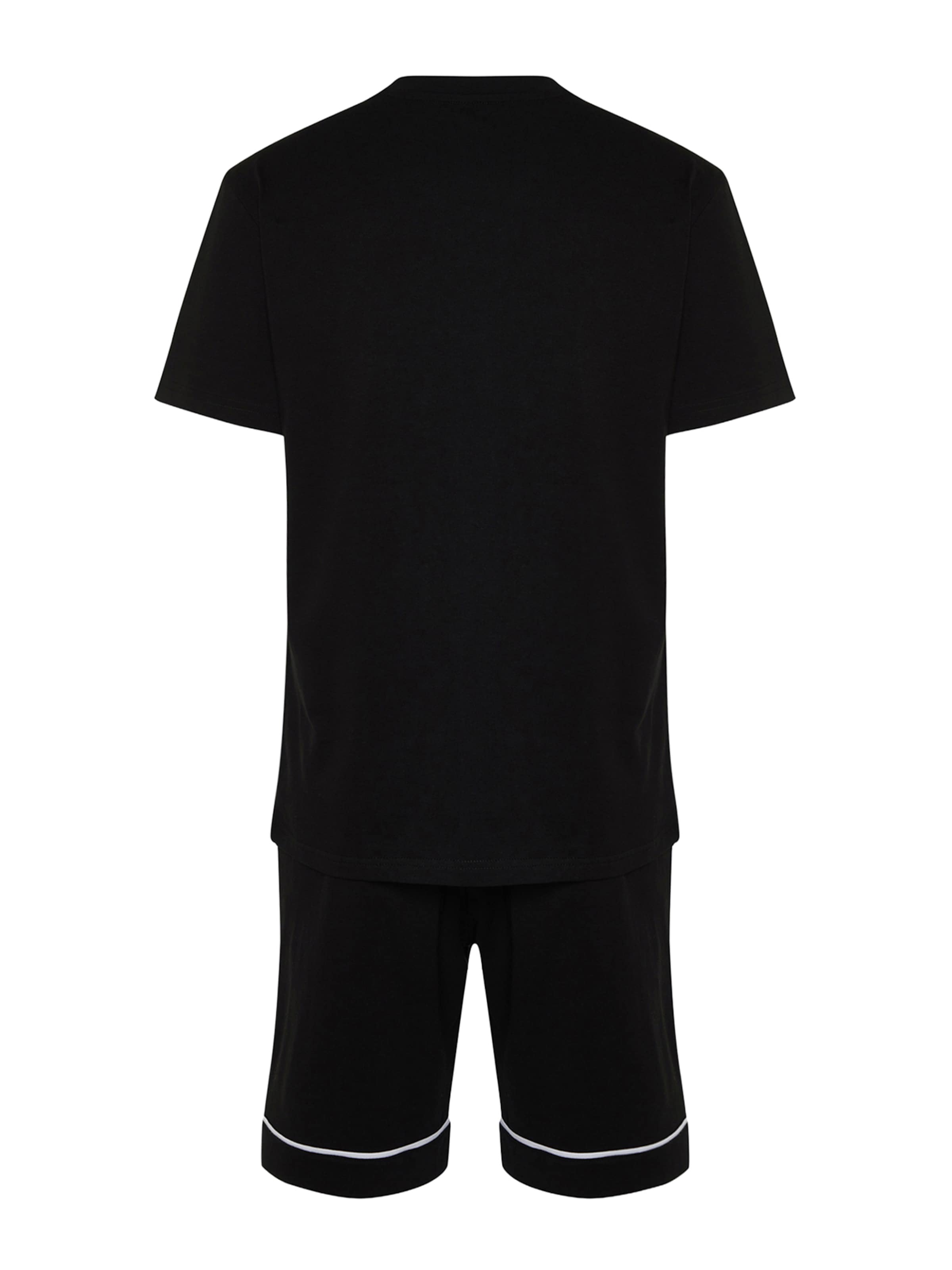 Trendyol Pyjama kurz in Schwarz