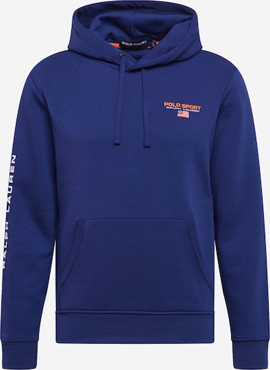 POLO RALPH LAUREN Sweatshirt in royalblau / dunkelorange / weiß, Produktansicht