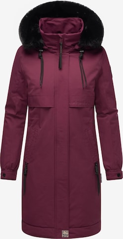 Manteau mi-saison NAVAHOO en rouge : devant