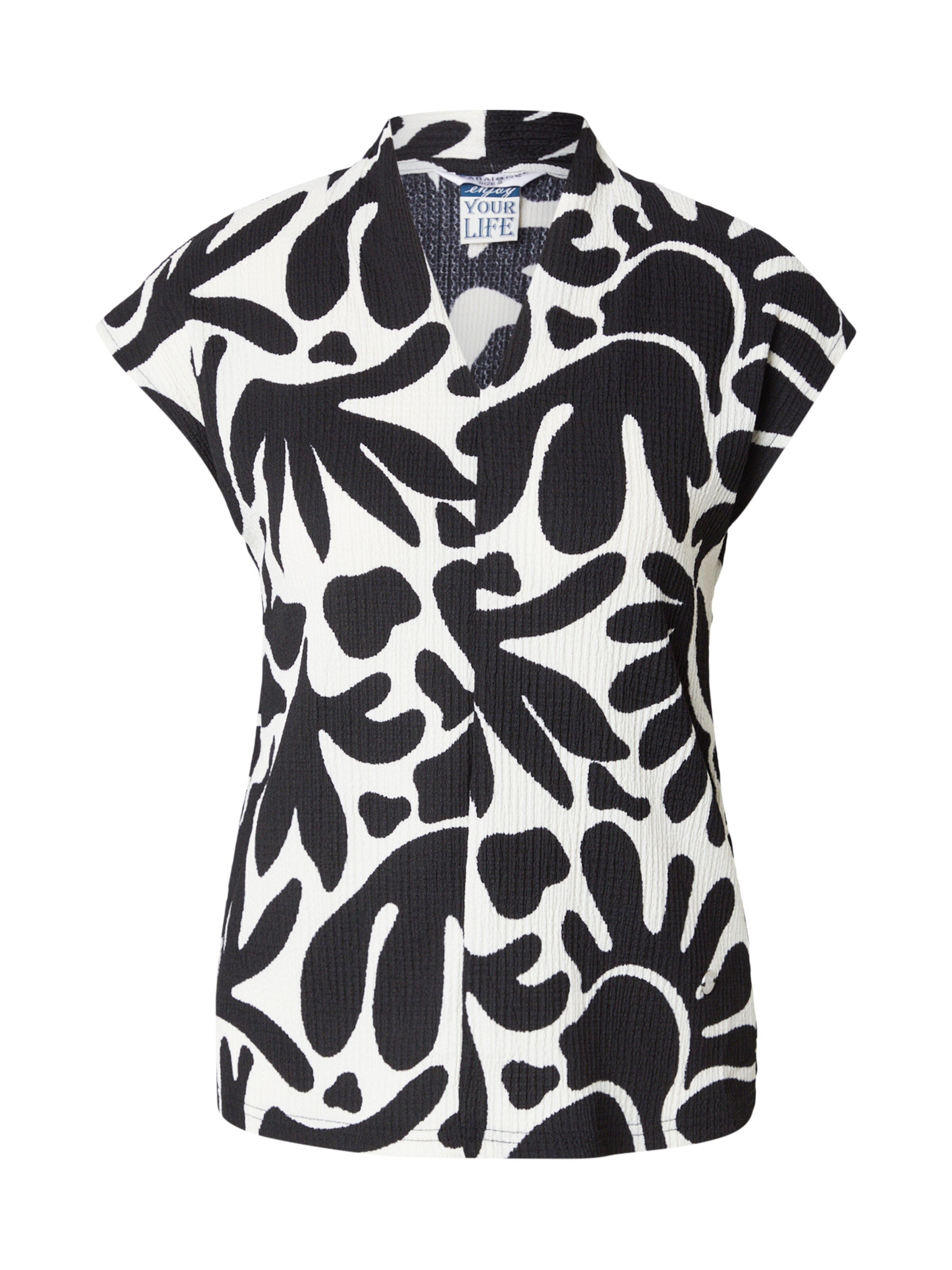 ZABAIONE Bluse 'Ar44den' in Schwarz: Vorderseite