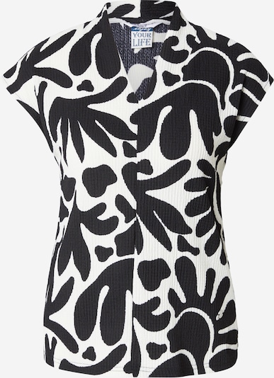 ZABAIONE Pusero 'Ar44den' värissä musta / valkoinen, Tuotenäkymä