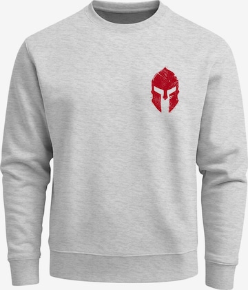 Neverless Sweatshirt 'Sparta 1' in Grau: Vorderseite