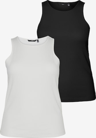 Vero Moda Curve Top 'CHAZEL' in Zwart: voorkant