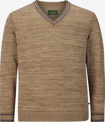 Charles Colby Pullover ' Earl Quinton ' in Braun: predná strana