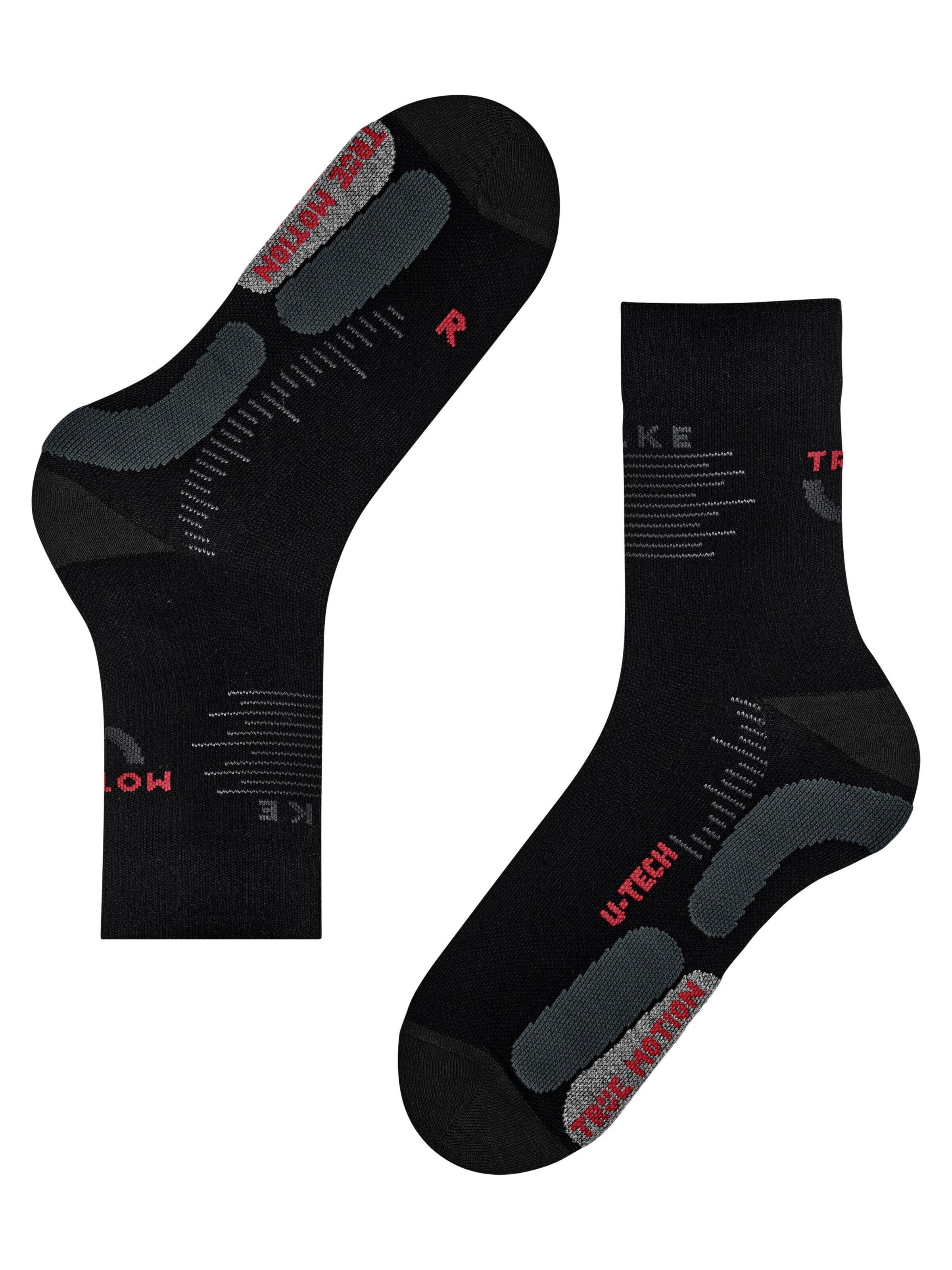 FALKE Athletic Socks 'RU True Motion' in Black