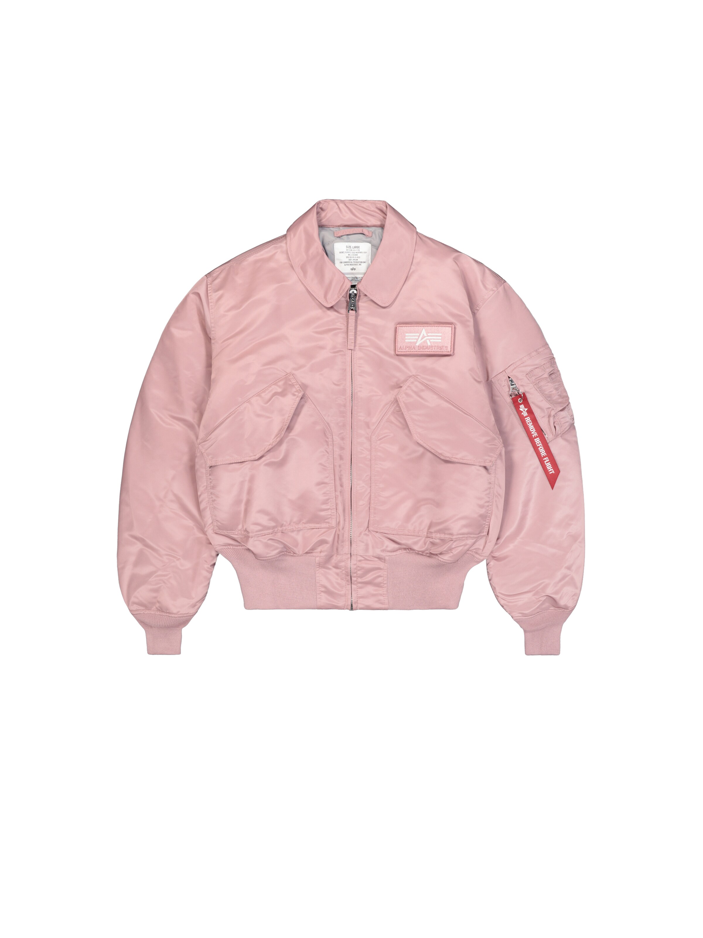 ALPHA INDUSTRIES Between-Season Jacket 'Heritage' in Pink: front