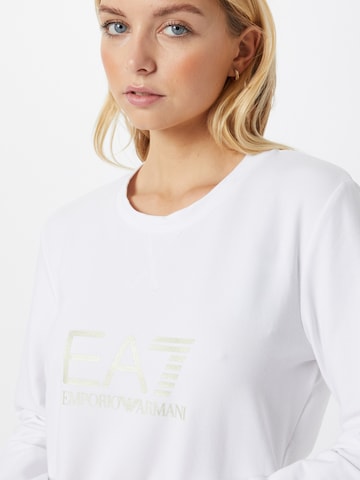 Sweat-shirt EA7 Emporio Armani en blanc