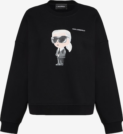 Karl Lagerfeld Collegepaita 'Ikon Aquarelle' koossa XS värissä nude / musta / valkoinen, Tuotenäkymä