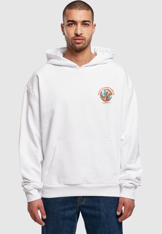 Merchcode Sweatshirt 'Game Time Grit' in Wit: voorkant