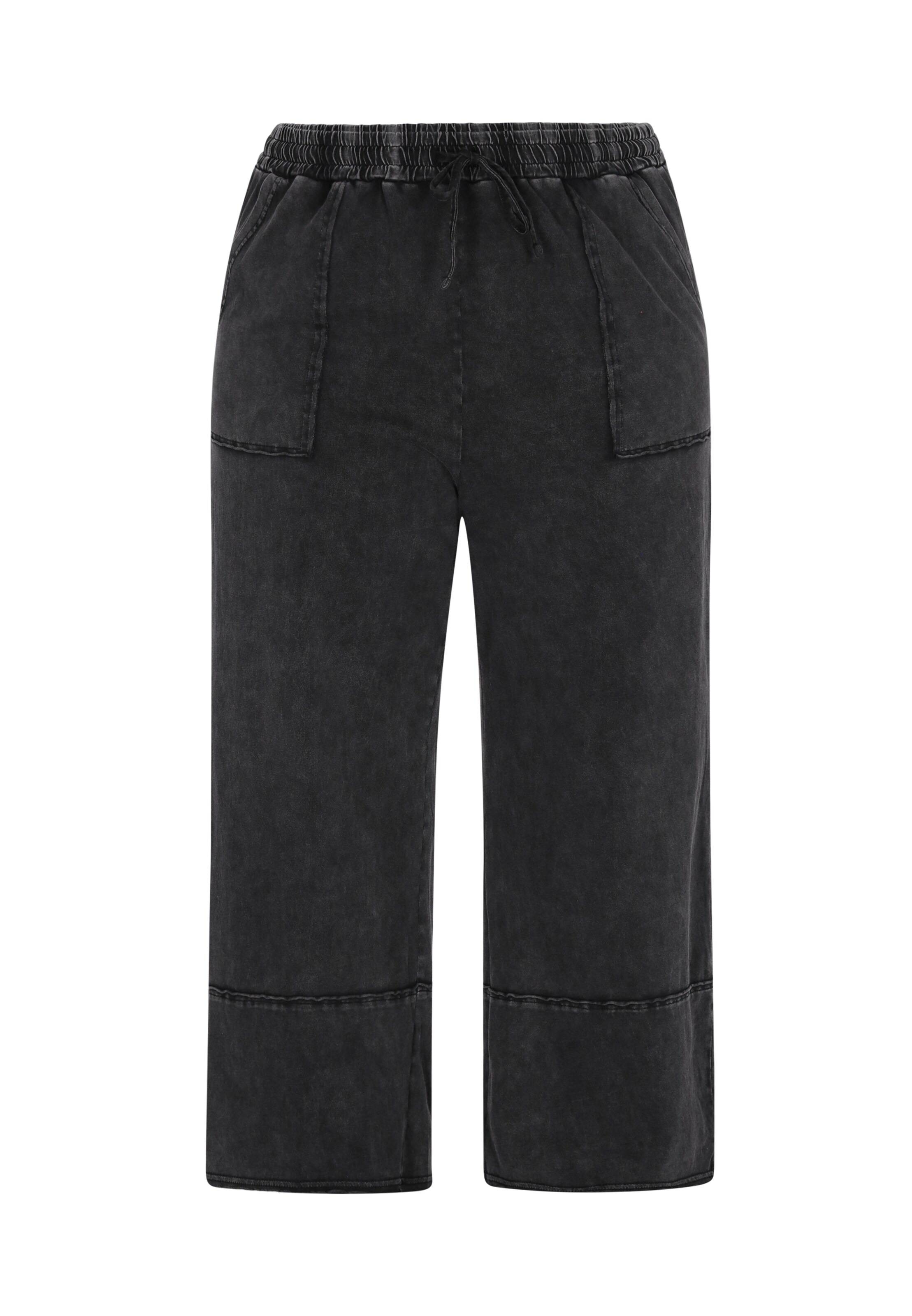 ROCKEASY Loose fit Trousers in Black: front