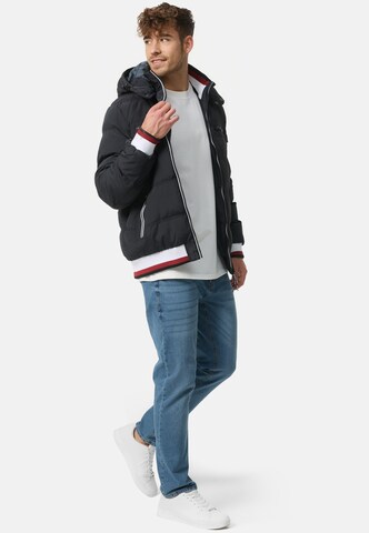 INDICODE JEANS Winterjas 'Marlon' in Zwart
