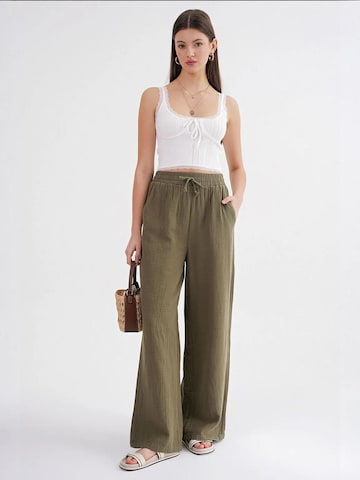 MixRay Wide leg Broek in Groen