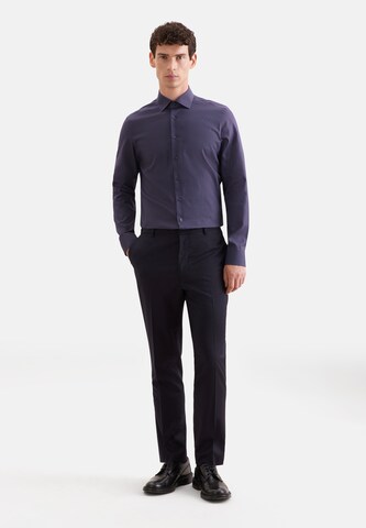 SEIDENSTICKER Slim fit Zakelijk overhemd 'Smart Essentials' in Blauw