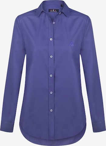 Jimmy Sanders Blouse in Blauw: voorkant