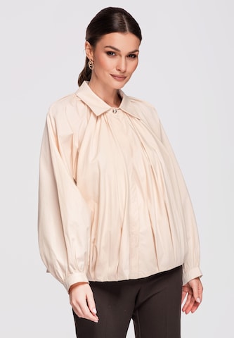 Ombre Blouse in Beige: front
