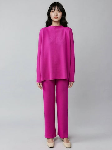 Completo pantalone di My fashion in rosa: frontale