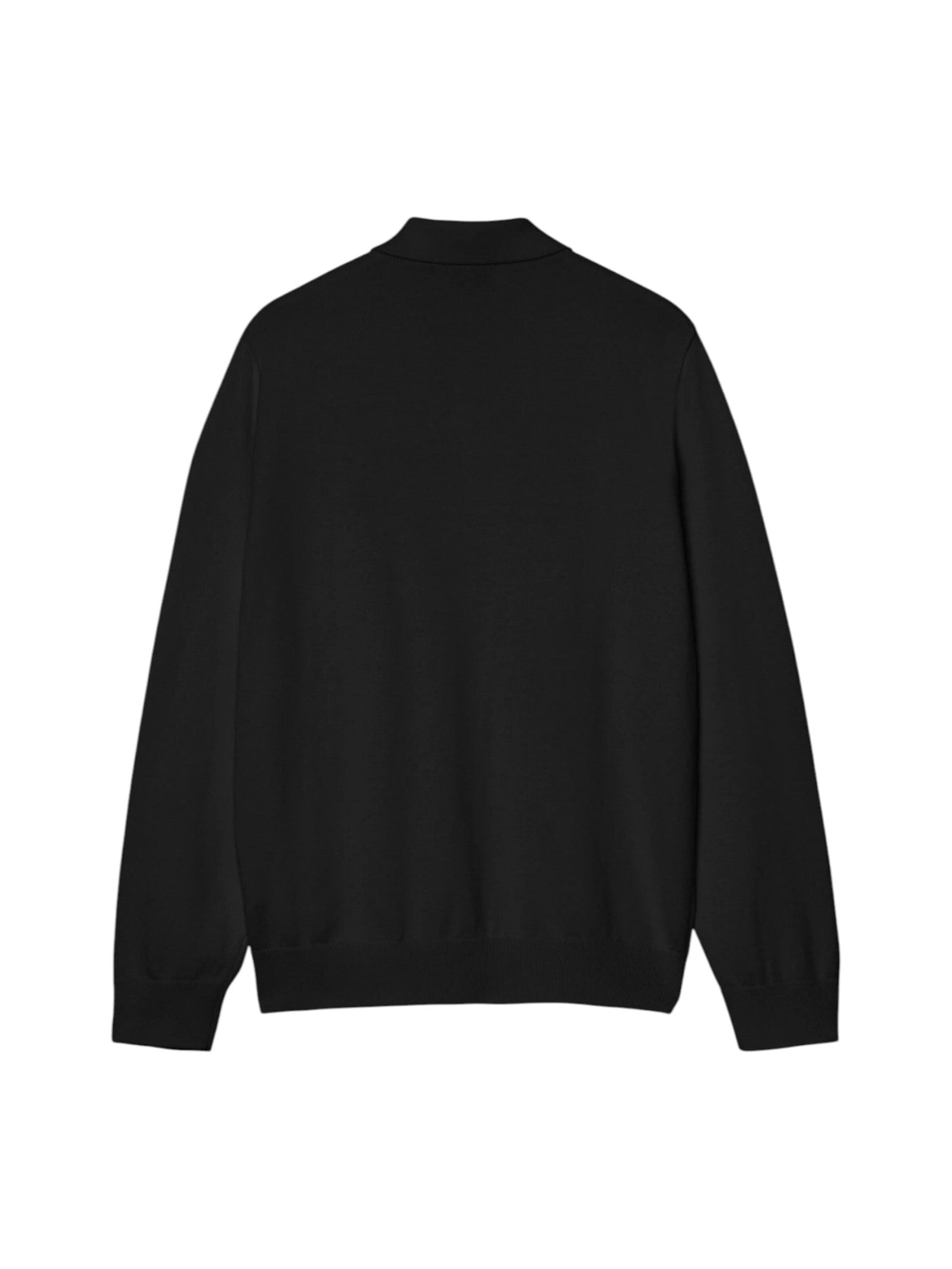 Carhartt WIP Sweter 'L/S Madison Polo Black' w kolorze czarny