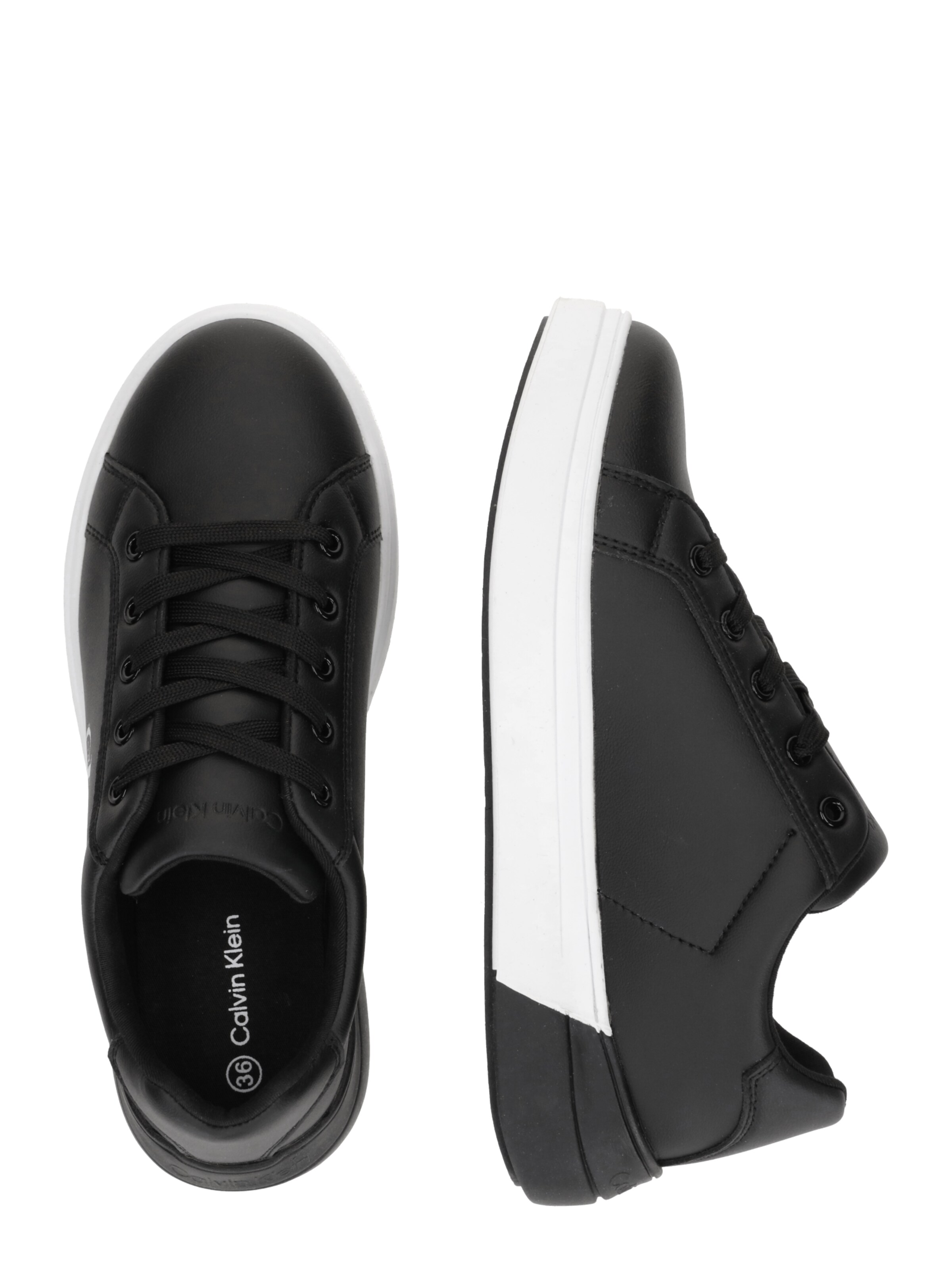 Calvin Klein Sneaker 'Panda' i svart