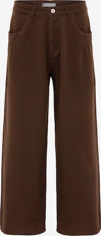 Dandalo Брюки со складками в Коричневый: спереди
