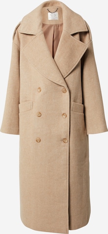 Guido Maria Kretschmer Collection Ανοιξιάτικο και φθινοπωρινό παλτό 'Jamira' σε μπεζ: μπροστά