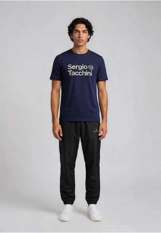 Sergio Tacchini - Camisa em azul: frente