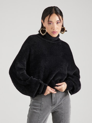 Hoermanseder x About You Sweater 'Doreen' in Black: front