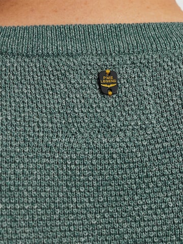 PME Legend Tröja 'Pullover with waffle texture' i blå