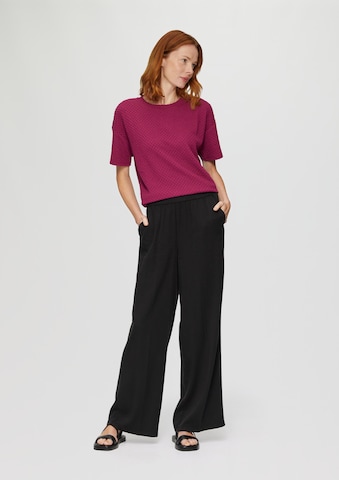 s.Oliver Wide leg Broek in Zwart