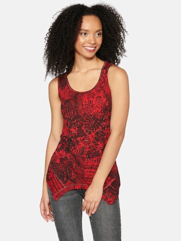 KOROSHI Top in Rood: voorkant